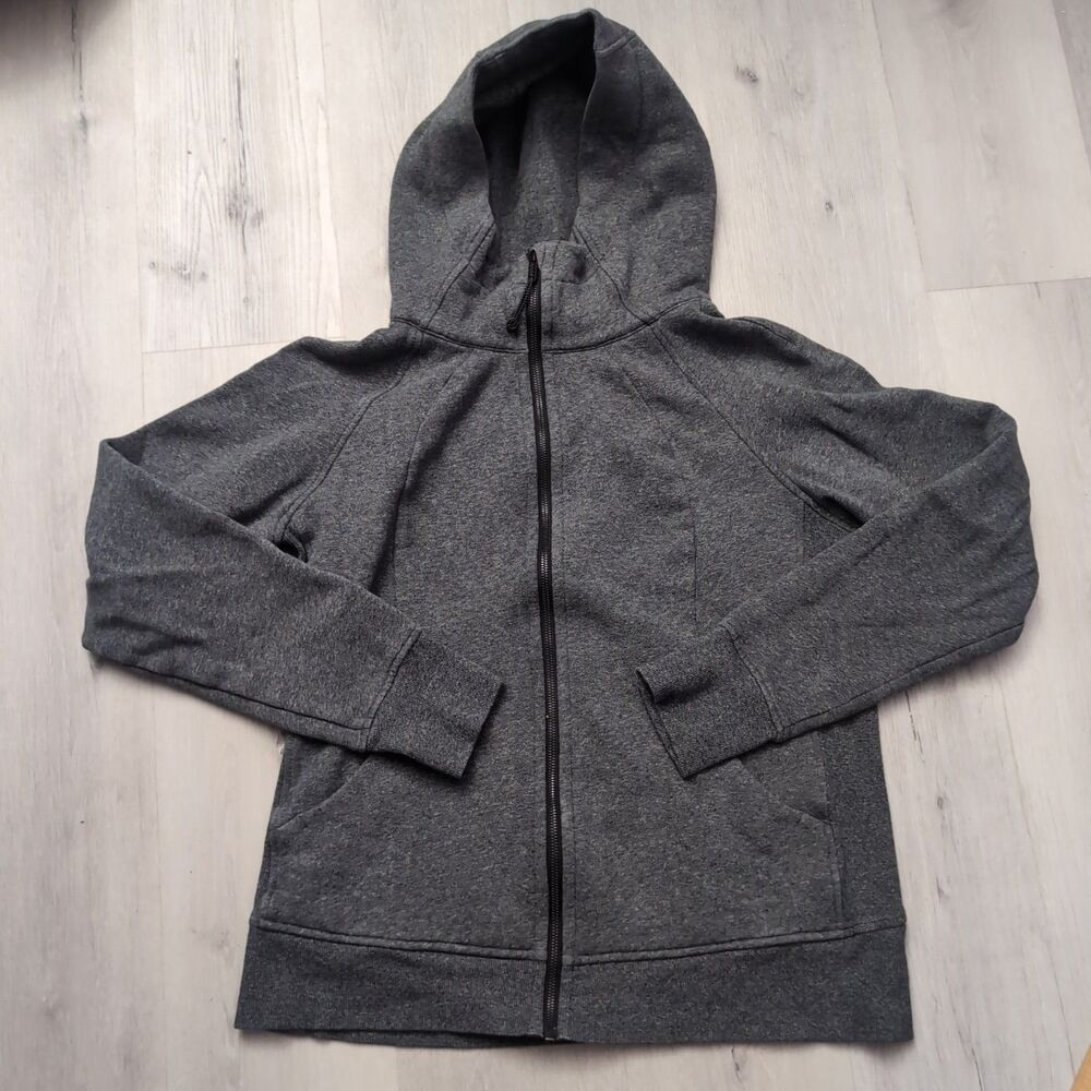 Lululemon Scuba Full Zip Hoodie Women’s Size 16 Gray Long Sleeve